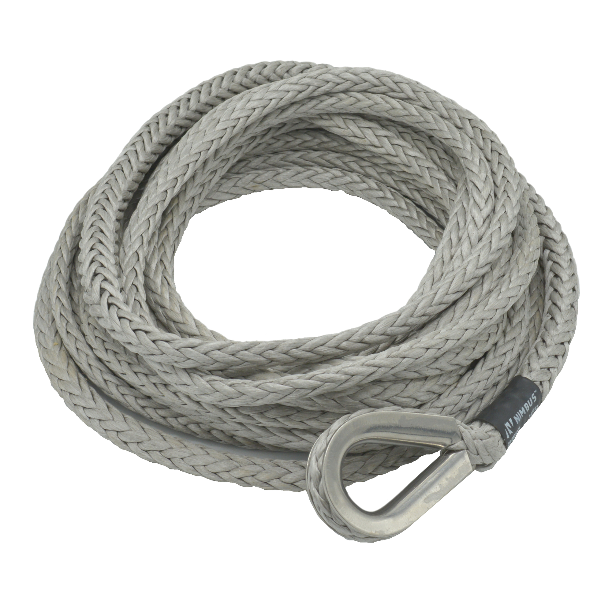 Nimbus, Synthetic Winch Line w/Thimble, Max. Capacity 19800 lb, Length 75 ft, Diameter 3/8 in, Model# 25-0375075